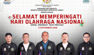 Ucapan Selamat Memperingati Hari Olahraga Nasional Tahun 2026 Oleh Pimpinan, Angota Dan Sekretaris DPRD Kota Cimahi